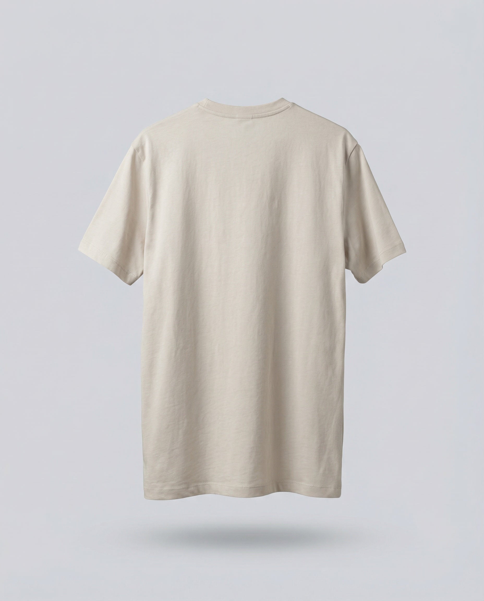 Printed DIBON men’s T-shirt beige minimalist luxury