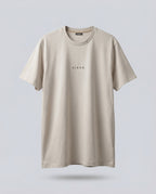 Printed DIBON men’s T-shirt beige minimalist luxury
