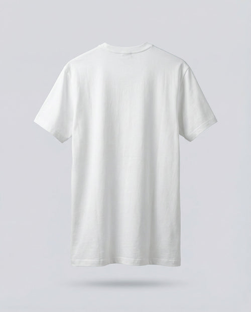 Printed DIBON men’s T-shirt white minimalist luxury