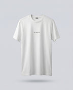 Printed DIBON men’s T-shirt white minimalist luxury